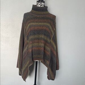 Cubism Multicolor Turtleneck Shawl